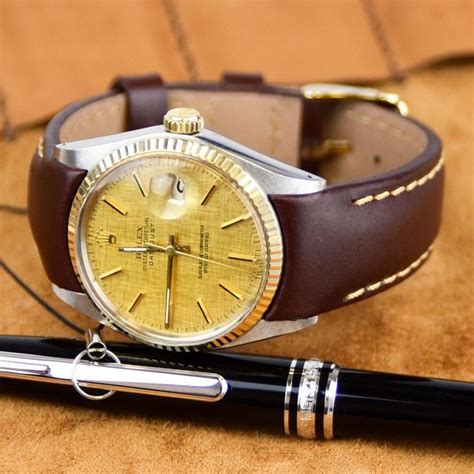 replace rolex metal band with leather|authentic rolex leather watch bands.